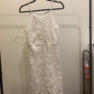 She + Sky White Lace Dress